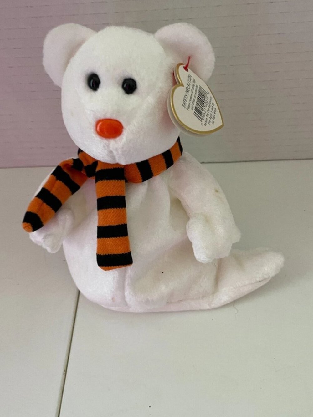 Ty Beanie Babies Quivers White Ghost Bear 2003 Halloween Retired